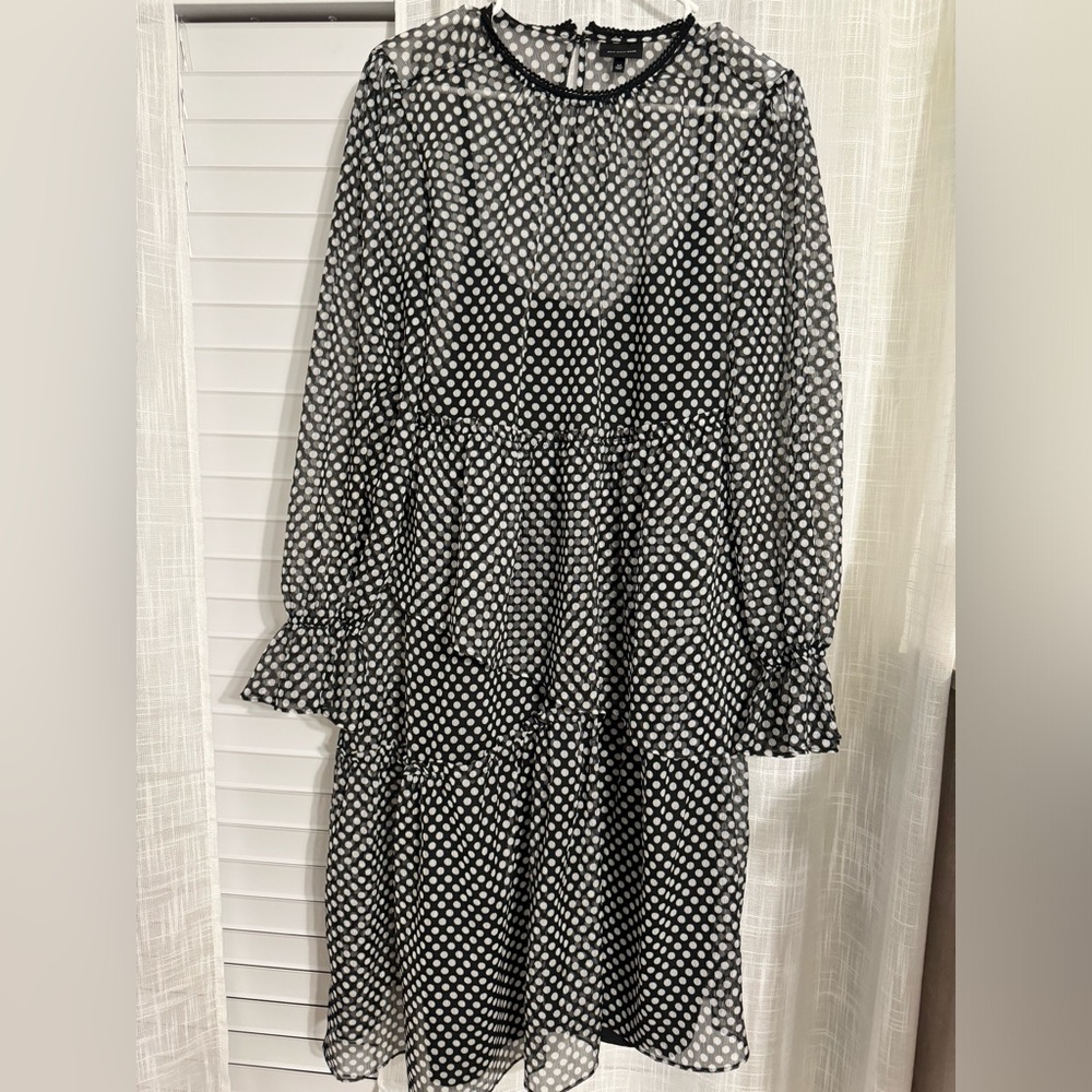 Polka dotta dress black and white